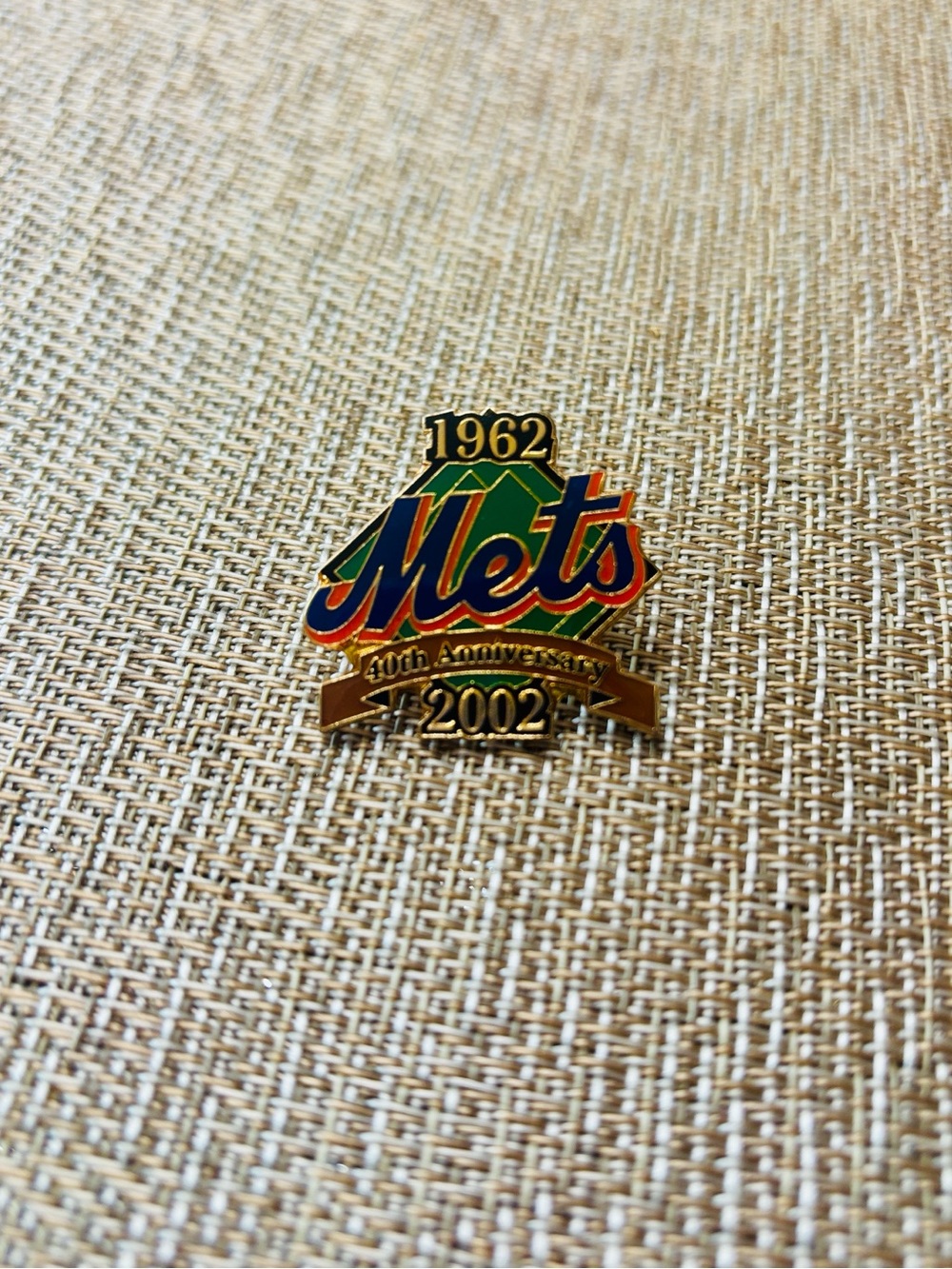 *NEW* New York Mets 40th Anniversary Lapel Pin ~ MLB Enamel Logo Collectible ⚾️